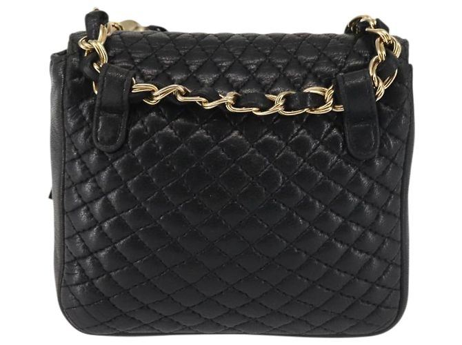 BALLY Borsa a Spalla con Catena Pelle Nera Oro Auth am9086 Nero D'oro - vista 2