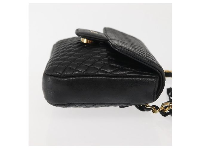 BALLY Borsa a Spalla con Catena Pelle Nera Oro Auth am9086 Nero D'oro - vista 3