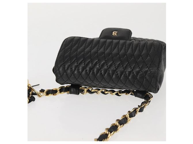 BALLY Borsa a Spalla con Catena Pelle Nera Oro Auth am9086 Nero D'oro - vista 6