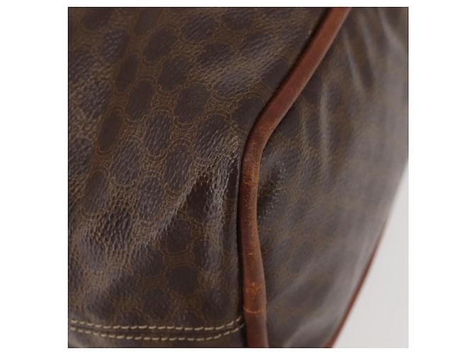 Céline Sac à main en toile Macadam CELINE en cuir PVC marron doré Auth 142839 - vue 15