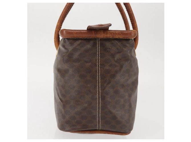 Céline Sac à main en toile Macadam CELINE en cuir PVC marron doré Auth 142839 - vue 3