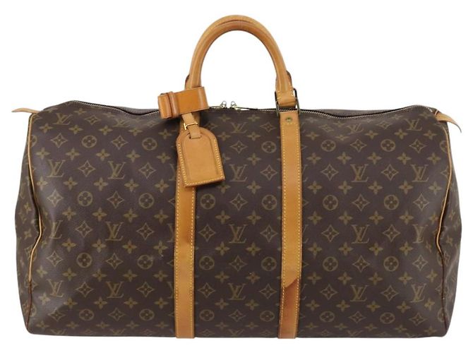 LOUIS VUITTON Borsa Boston Monogram Keepall 55 M41424 LV Auth 143247 Monogramma - vista 13