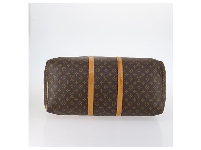 LOUIS VUITTON Borsa Boston Monogram Keepall 55 M41424 LV Auth 143247 Monogramma - vista 5