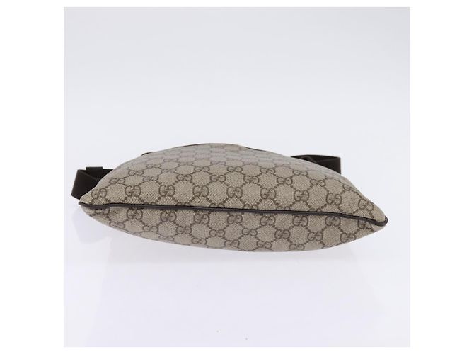 Borsa a spalla GG Supreme in PVC beige e argento di GUCCI 141626 Auth 144131 - vista 9