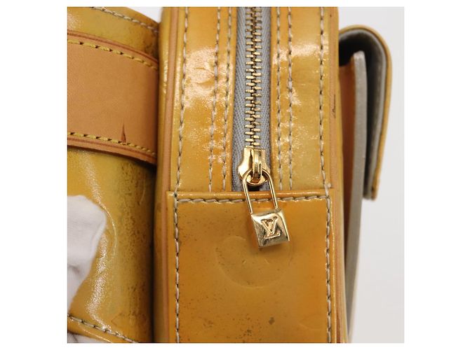 LOUIS VUITTON Marsupio Monogram Vernis Fulton Grigio M91041 LV Auth 142875 - vista 10