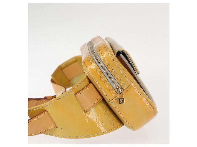 LOUIS VUITTON Marsupio Monogram Vernis Fulton Grigio M91041 LV Auth 142875 - vista 4