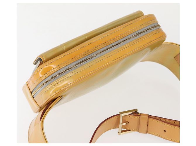 LOUIS VUITTON Marsupio Monogram Vernis Fulton Grigio M91041 LV Auth 142875 - vista 6