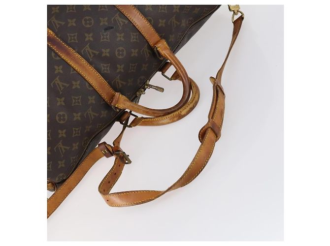 LOUIS VUITTON Monogram Keepall Bandouliere 50 Borsa a mano M41416 LV Auth 142778 Monogramma - vista 8