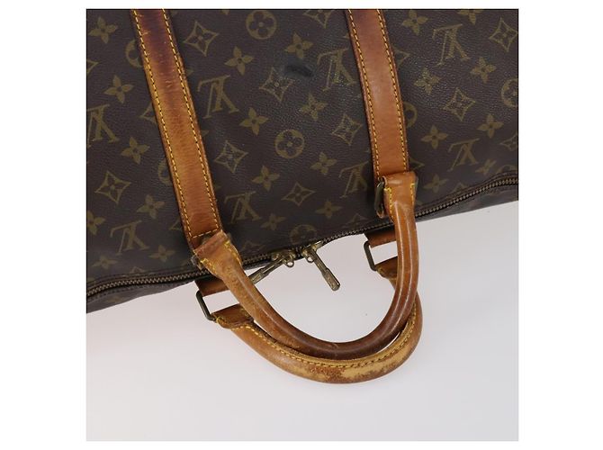 LOUIS VUITTON Monogram Keepall Bandouliere 50 Borsa a mano M41416 LV Auth 142778 Monogramma - vista 9