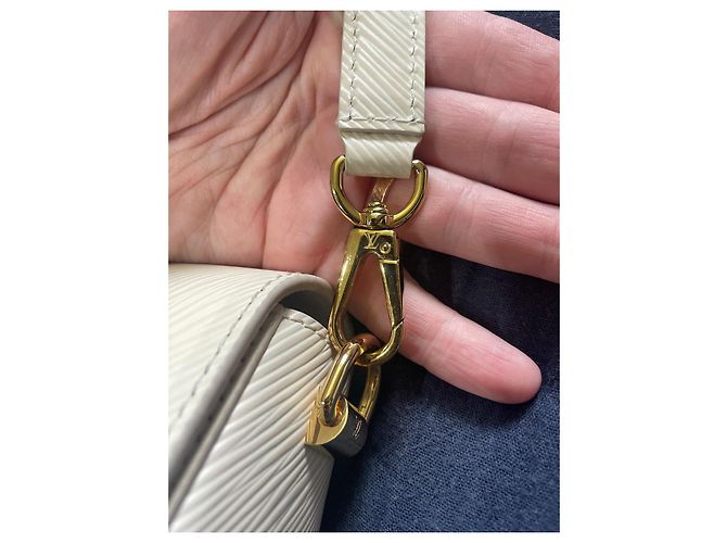 Louis Vuitton Twist Borsa in pelle beige - vista 4