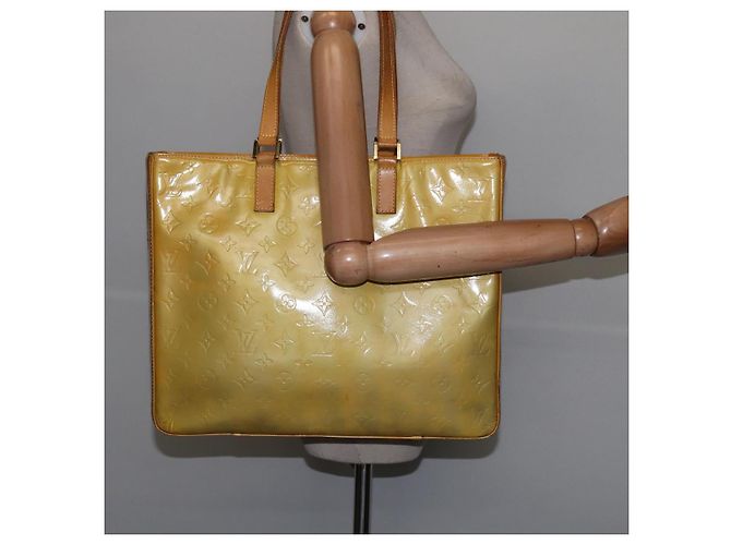 LOUIS VUITTON Borsa Tote Columbus Monogram Vernis Grigio M91028 LV Auth bs29674 - vista 23
