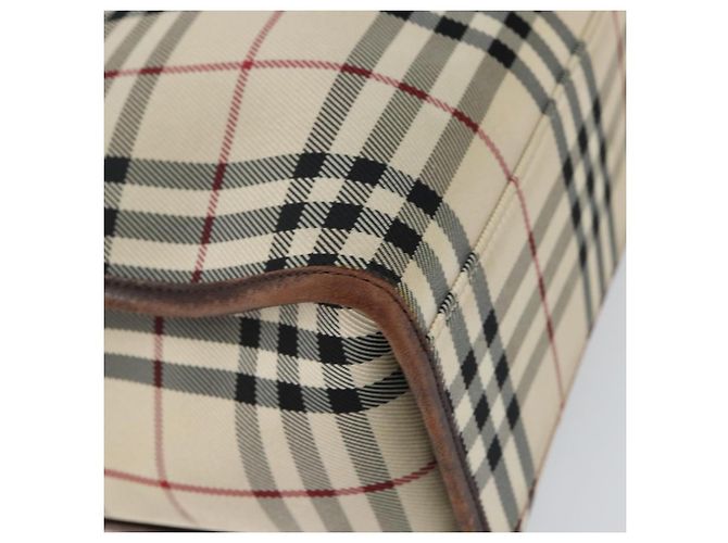 Burberry Nova Check Handtasche aus Canvas Beige Silber Authentisch th6326 - Ansicht 16