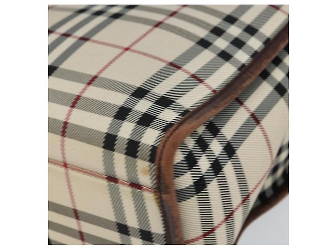Burberry Nova Check Handtasche aus Canvas Beige Silber Authentisch th6326 - Ansicht 9