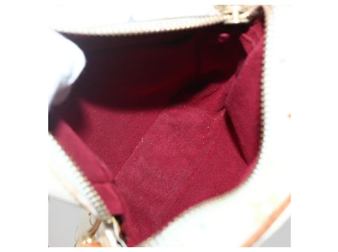 LOUIS VUITTON Monogram Multicolor Lift Schultertasche Weiß M40055 LV Auth 143960 - Ansicht 11