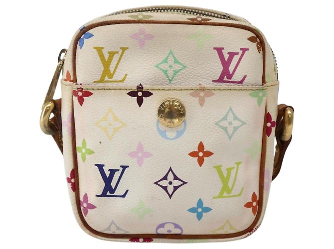LOUIS VUITTON Monogram Multicolor Lift Schultertasche Weiß M40055 LV Auth 143960 - Ansicht 13