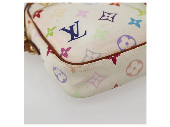 LOUIS VUITTON Monogram Multicolor Lift Schultertasche Weiß M40055 LV Auth 143960 - Ansicht 14