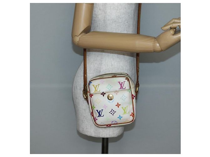 LOUIS VUITTON Monogram Multicolor Lift Schultertasche Weiß M40055 LV Auth 143960 - Ansicht 22
