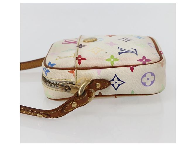 LOUIS VUITTON Monogram Multicolor Lift Schultertasche Weiß M40055 LV Auth 143960 - Ansicht 3