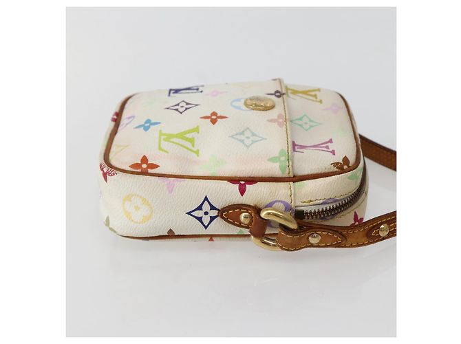 LOUIS VUITTON Monogram Multicolor Lift Schultertasche Weiß M40055 LV Auth 143960 - Ansicht 4