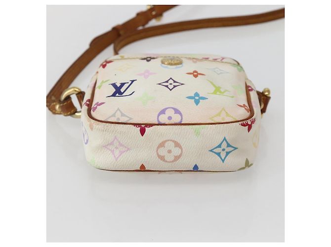 LOUIS VUITTON Monogram Multicolor Lift Schultertasche Weiß M40055 LV Auth 143960 - Ansicht 5