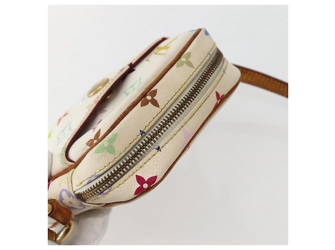 LOUIS VUITTON Monogram Multicolor Lift Schultertasche Weiß M40055 LV Auth 143960 - Ansicht 6