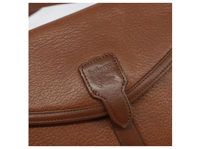Autre Marque Borsa a Spalla Burberrys in Pelle Marrone Oro Auth BA6247 D'oro - vista 10