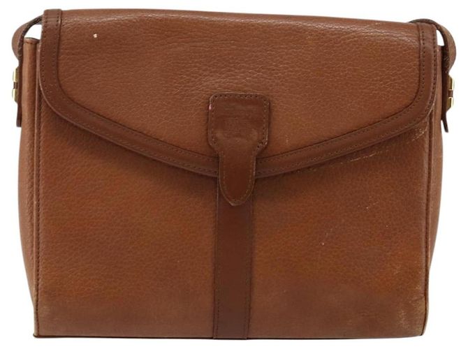 Autre Marque Borsa a Spalla Burberrys in Pelle Marrone Oro Auth BA6247 D'oro - vista 13
