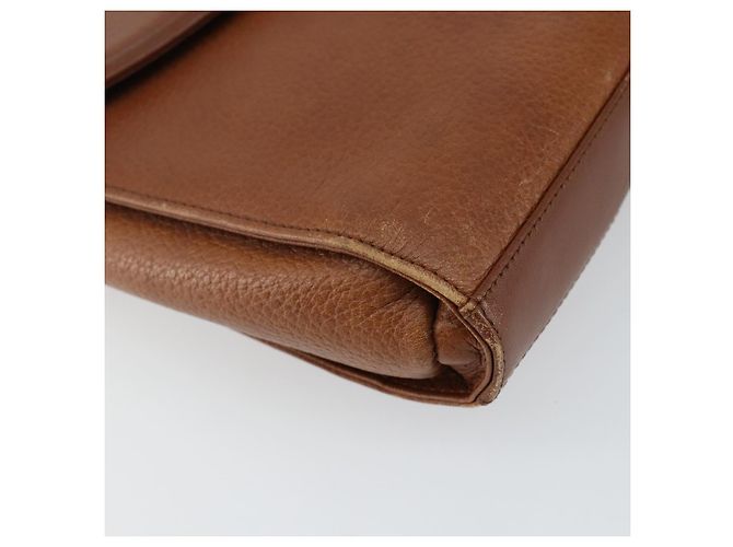 Autre Marque Borsa a Spalla Burberrys in Pelle Marrone Oro Auth BA6247 D'oro - vista 14