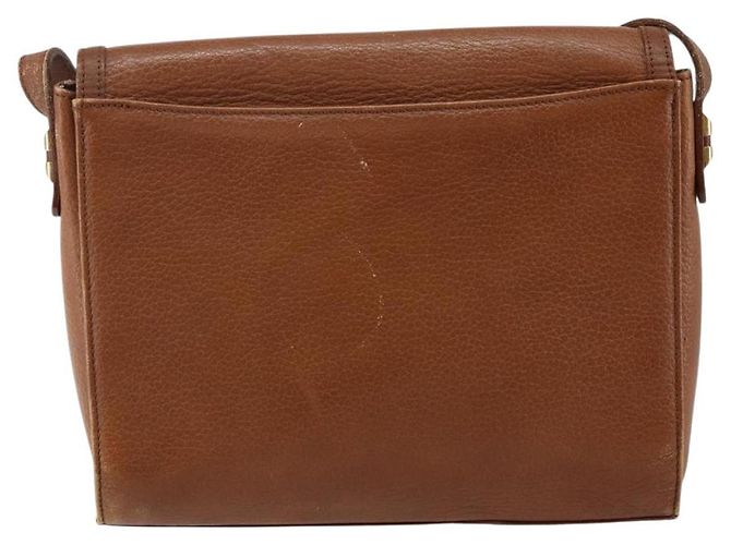 Autre Marque Borsa a Spalla Burberrys in Pelle Marrone Oro Auth BA6247 D'oro - vista 2