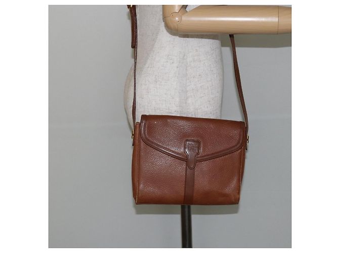 Autre Marque Borsa a Spalla Burberrys in Pelle Marrone Oro Auth BA6247 D'oro - vista 21