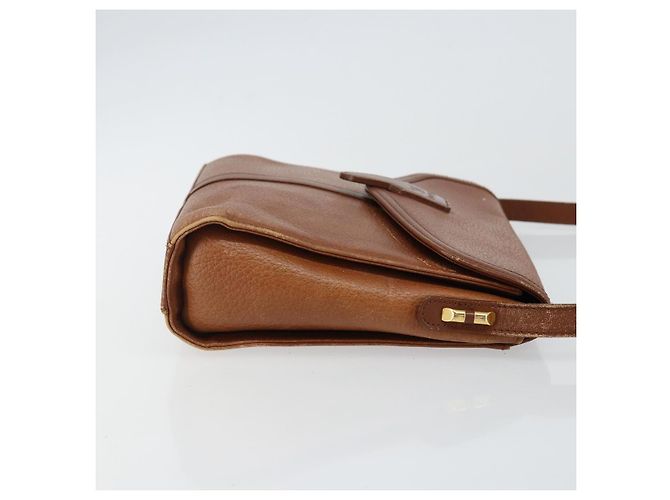 Autre Marque Borsa a Spalla Burberrys in Pelle Marrone Oro Auth BA6247 D'oro - vista 3