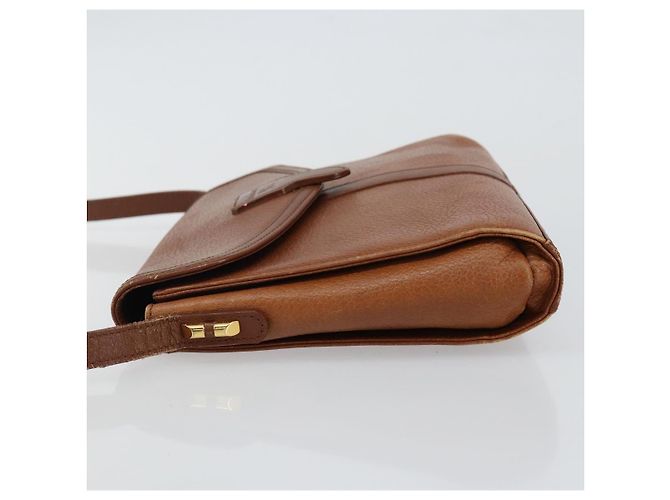 Autre Marque Borsa a Spalla Burberrys in Pelle Marrone Oro Auth BA6247 D'oro - vista 4