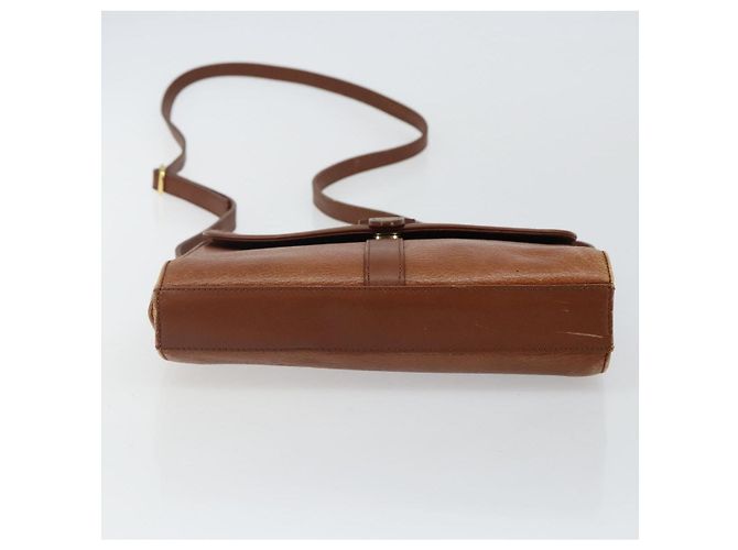 Autre Marque Borsa a Spalla Burberrys in Pelle Marrone Oro Auth BA6247 D'oro - vista 5