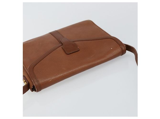 Autre Marque Borsa a Spalla Burberrys in Pelle Marrone Oro Auth BA6247 D'oro - vista 6