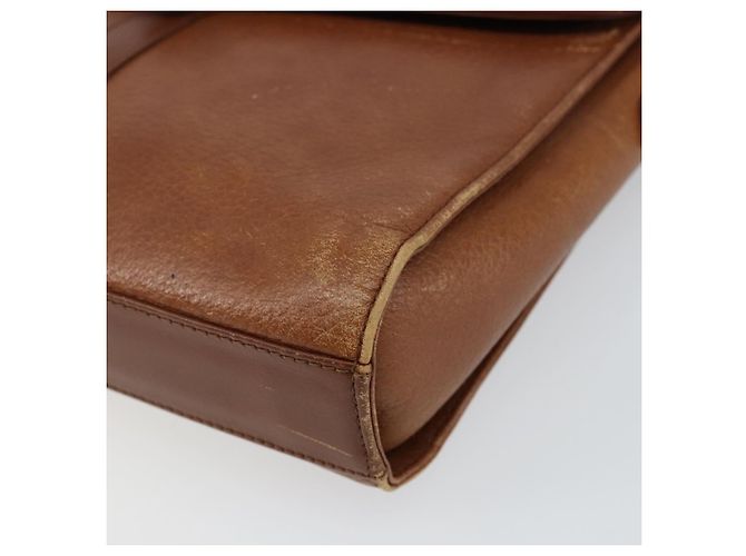 Autre Marque Borsa a Spalla Burberrys in Pelle Marrone Oro Auth BA6247 D'oro - vista 9