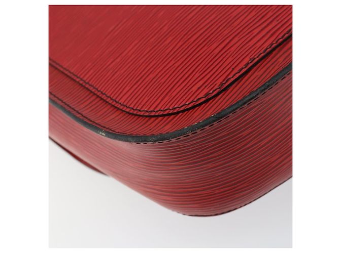 LOUIS VUITTON Borsa a Spalla Epi Saint Cloud GM Rossa M52197 LV Auth BA6120 Rosso - vista 17