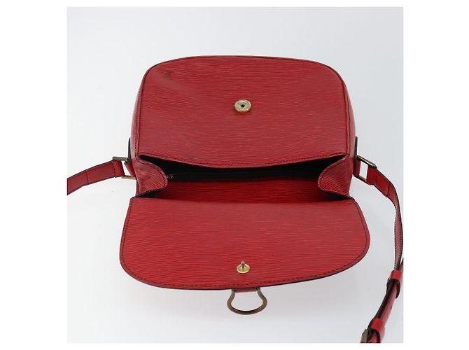 LOUIS VUITTON Borsa a Spalla Epi Saint Cloud GM Rossa M52197 LV Auth BA6120 Rosso - vista 19