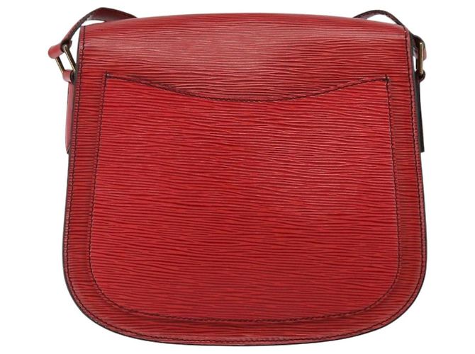 LOUIS VUITTON Borsa a Spalla Epi Saint Cloud GM Rossa M52197 LV Auth BA6120 Rosso - vista 2