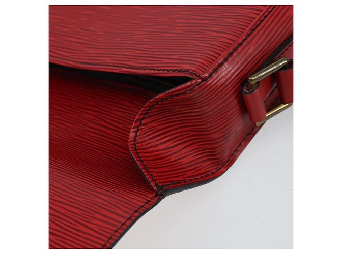 LOUIS VUITTON Borsa a Spalla Epi Saint Cloud GM Rossa M52197 LV Auth BA6120 Rosso - vista 20