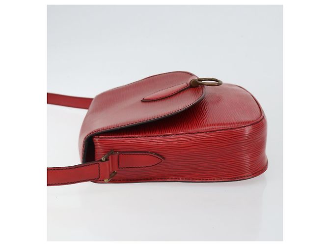 LOUIS VUITTON Borsa a Spalla Epi Saint Cloud GM Rossa M52197 LV Auth BA6120 Rosso - vista 4