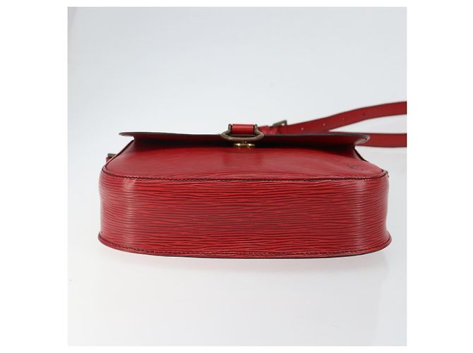 LOUIS VUITTON Borsa a Spalla Epi Saint Cloud GM Rossa M52197 LV Auth BA6120 Rosso - vista 5