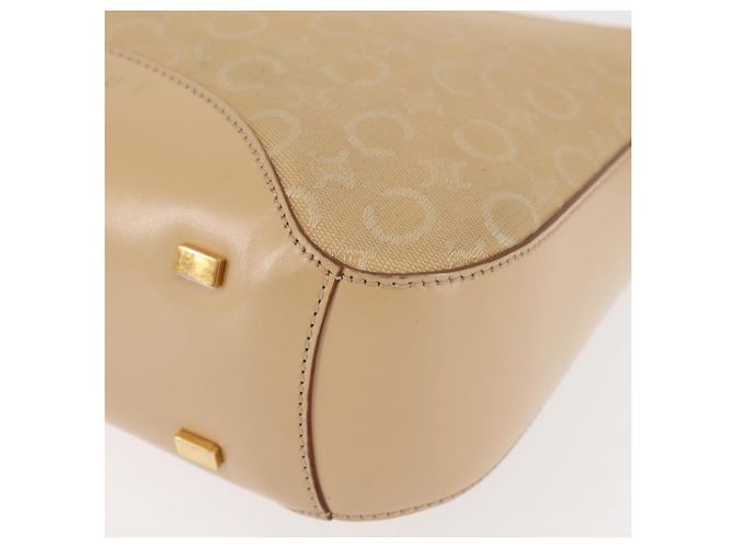 Céline Borsa a Spalla in Tela Macadam C di CELINE Beige Oro Auth BA6239 D'oro - vista 15