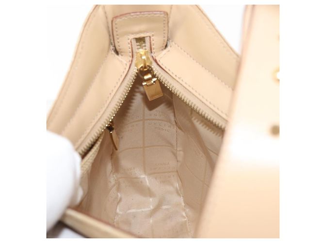 Céline Borsa a Spalla in Tela Macadam C di CELINE Beige Oro Auth BA6239 D'oro - vista 19
