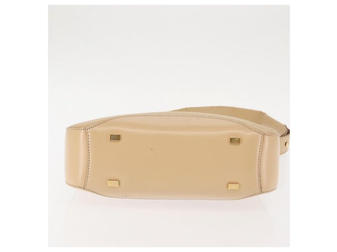 Céline Borsa a Spalla in Tela Macadam C di CELINE Beige Oro Auth BA6239 D'oro - vista 5