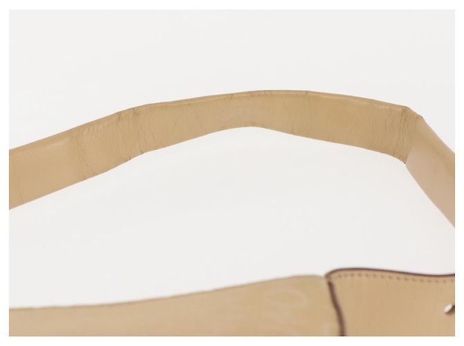 Céline Borsa a Spalla in Tela Macadam C di CELINE Beige Oro Auth BA6239 D'oro - vista 8