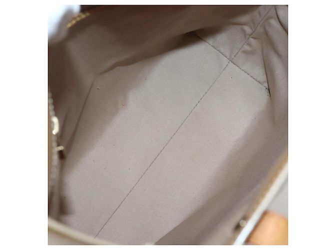 LOUIS VUITTON Borsa a Mano Monogram Vernis Reade MM Beige M91141 LV Auth 143950 - vista 11