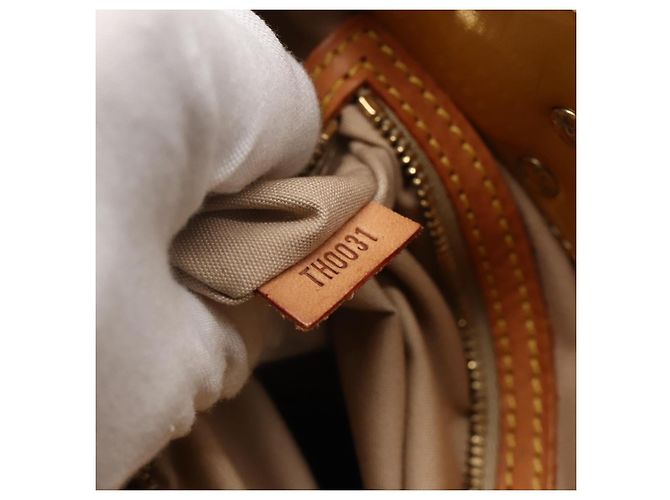 LOUIS VUITTON Borsa a Mano Monogram Vernis Reade MM Beige M91141 LV Auth 143950 - vista 12