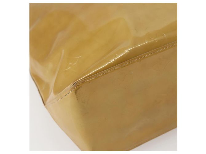 LOUIS VUITTON Borsa a Mano Monogram Vernis Reade MM Beige M91141 LV Auth 143950 - vista 14