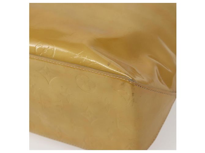 LOUIS VUITTON Borsa a Mano Monogram Vernis Reade MM Beige M91141 LV Auth 143950 - vista 15