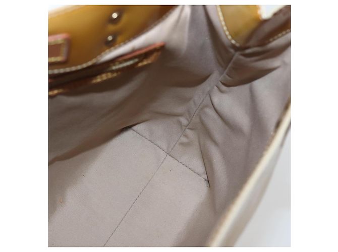 LOUIS VUITTON Borsa a Mano Monogram Vernis Reade MM Beige M91141 LV Auth 143950 - vista 18